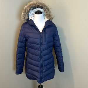 Eddie Bauer puffer coat navy kids XL